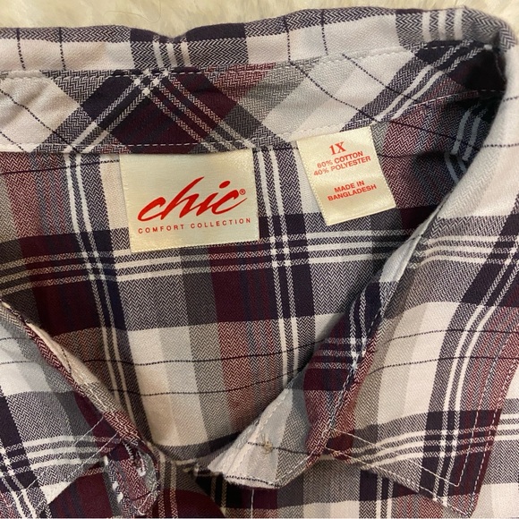 🍁Vintage Chic Comfort Collection Plaid Casual Shirt - Picture 2 of 5